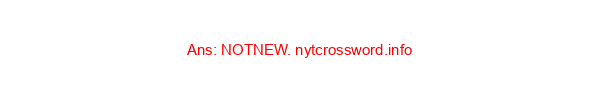 Used NYT Crossword Clue